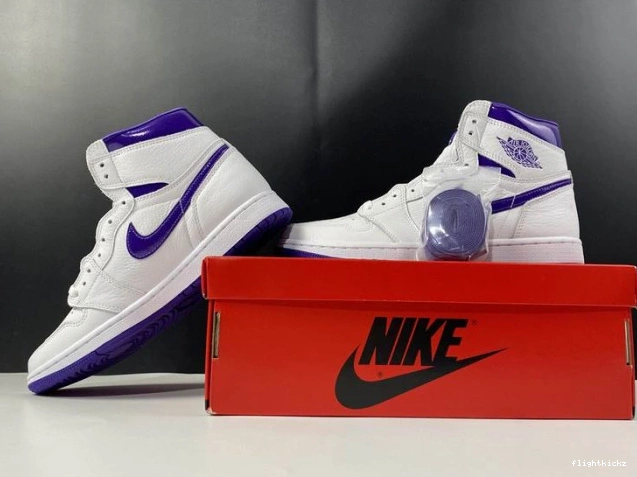PURPLE RETRO JORDAN HIGH AIR 1 COURT CD0461-151 1208